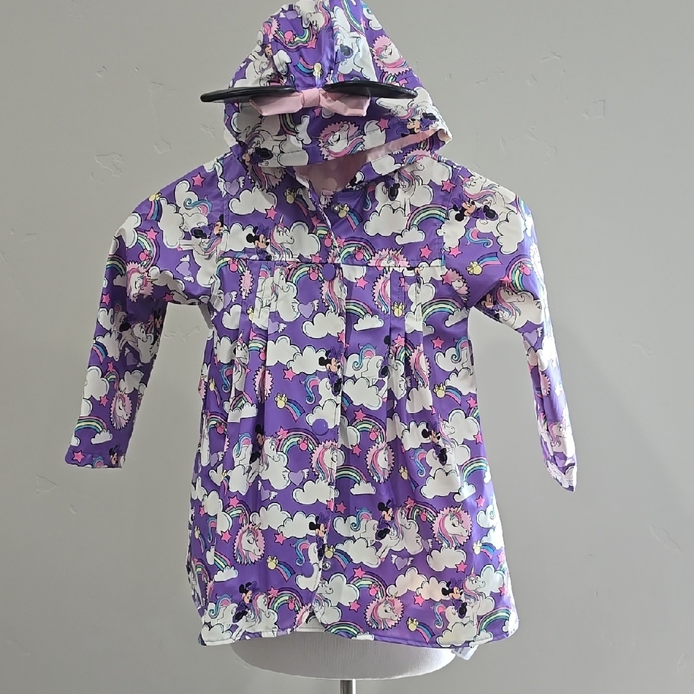 Purple Unicorn and Rainbow Hooded Jacket